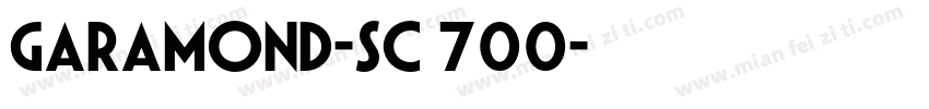 garamond-sc 700字体转换